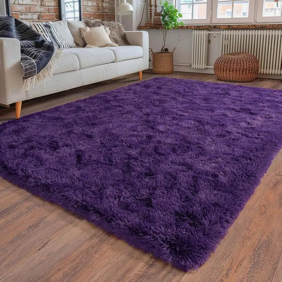 Soft Shag Rug, 1.7-Inch Plush High Pile, Memory Foam Layer, PVC Non-Slip Backing for Bedroom and Living Room - product view 6