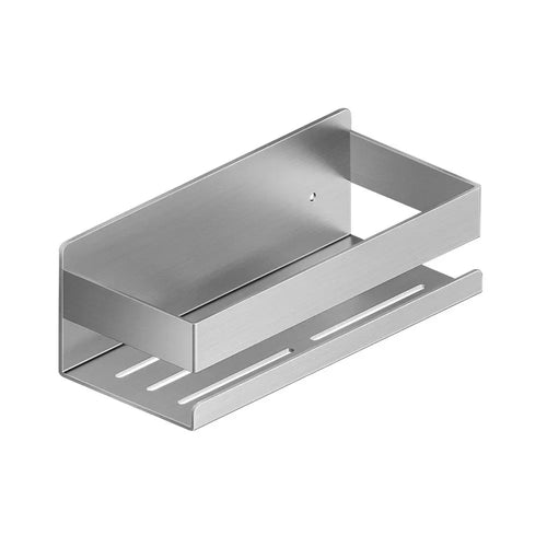 Adhesive Shower Caddy, SUS304 Stainless Steel Waterproof Bathroom Shelf, 7KG Load Capacity, Hollow Drainage Basket - product view 1