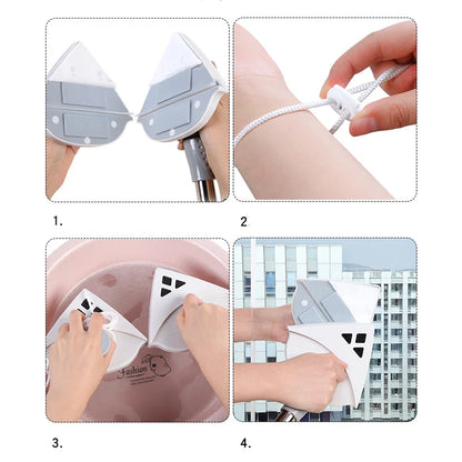 Magnetic Window Cleaner, Double-Sided Glass Cleaning Brush with Telescopic Rod for High-Rise Double-Glazed Windows - product view 6