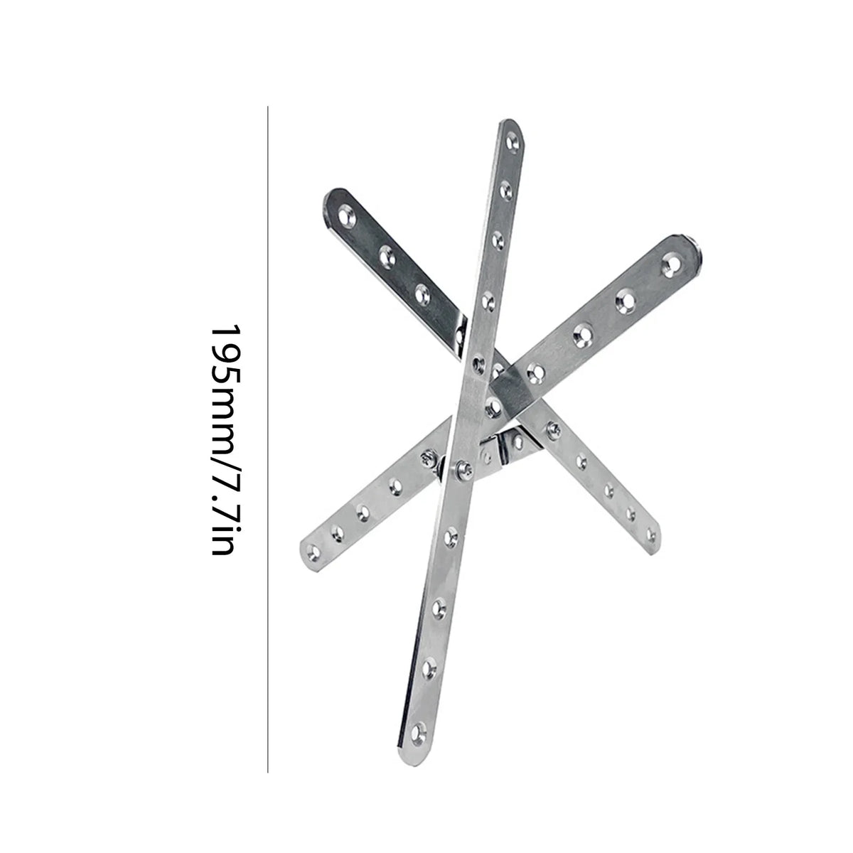 Foldable Outdoor Firewood Rack, Stainless Steel Portable Campfire Burning Stand for Camping, Cooking and Backyard Barbecues - product view 5
