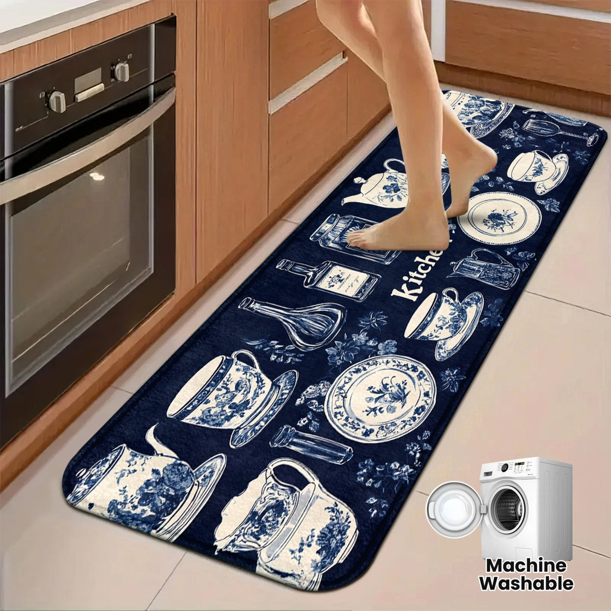 machine washable runner rug - product view 2