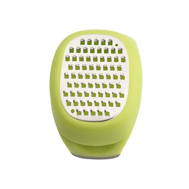 Stainless Steel Garlic Press and Ginger Grater, Multifunctional Kitchen Utensil with Plastic Handle for Food Preparation - product view 1