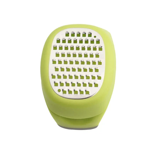 Stainless Steel Garlic Press and Ginger Grater, Multifunctional Kitchen Utensil with Plastic Handle for Food Preparation - product view 1