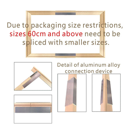 Large Wooden Poster Frame, 70 x 140 cm Rectangular Pastoral-Style Wall Frame for Canvas and Picture Décor - product view 4