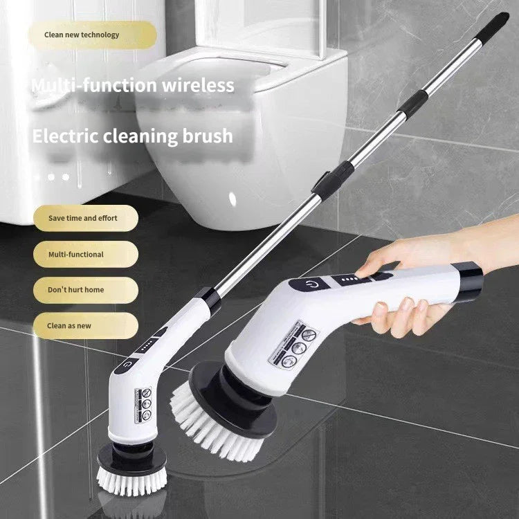 Electric Spin Scrubber, 9-in-1 Rotating Cleaning Brush, Flexible Multi-Function Tool for Bathrooms, Floors and Shower Glass - product view 2