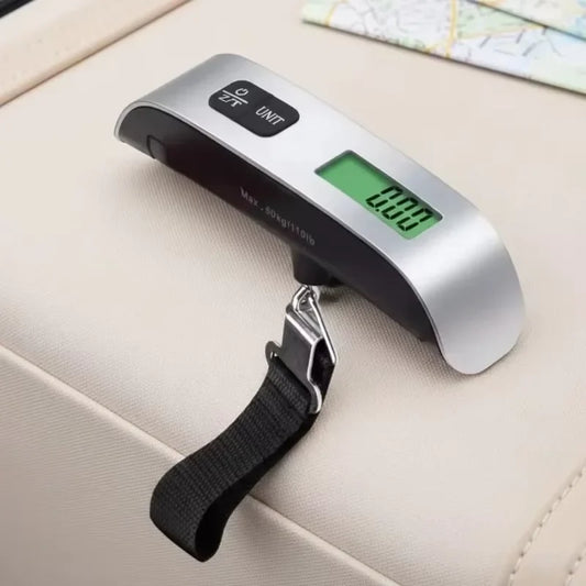 Digital Luggage Scale, 50 kg Capacity, 10 g Accuracy, LCD Display, kg/lb/oz Units for Travel Suitcase Weight Checks - product view 1