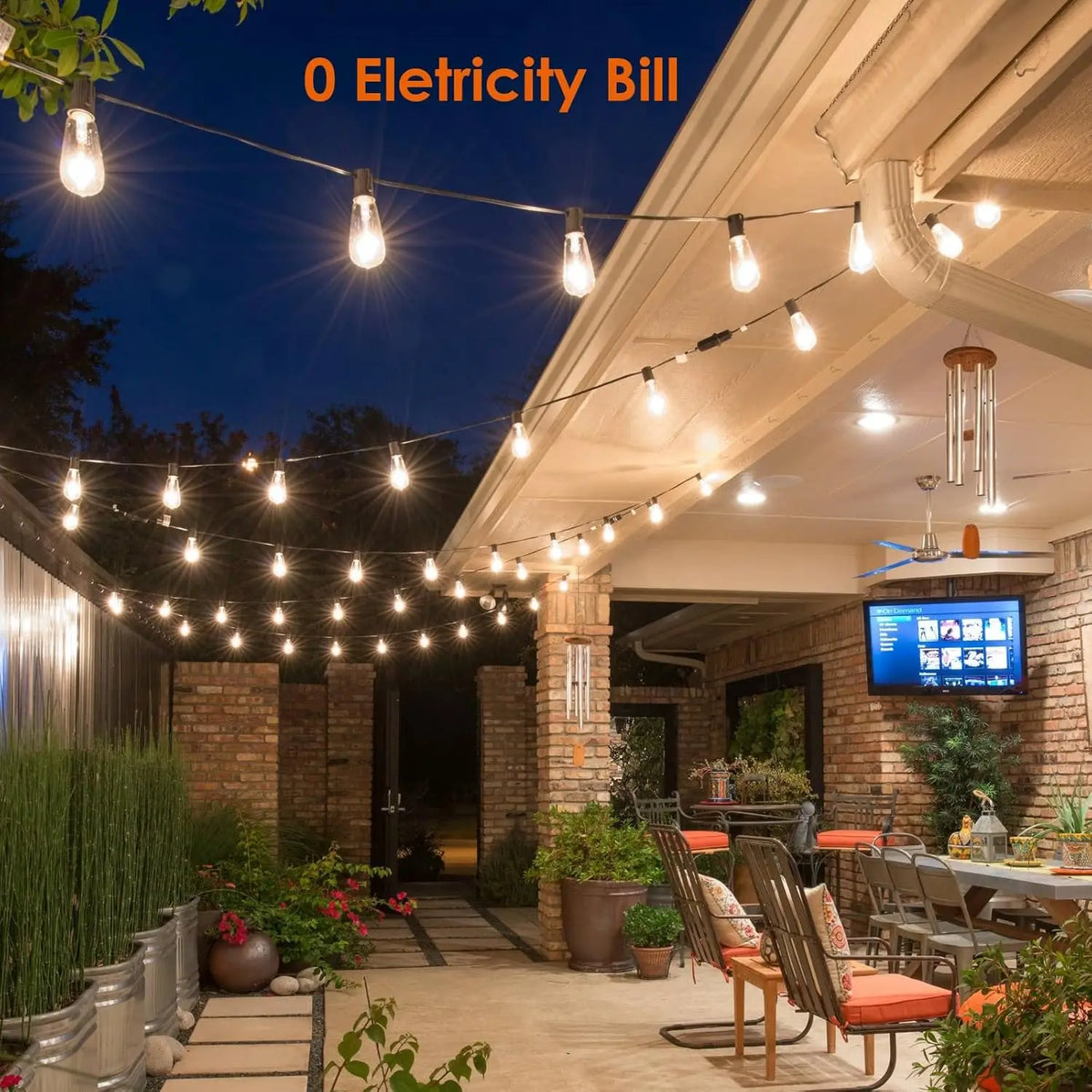 solar string lights - product view 5