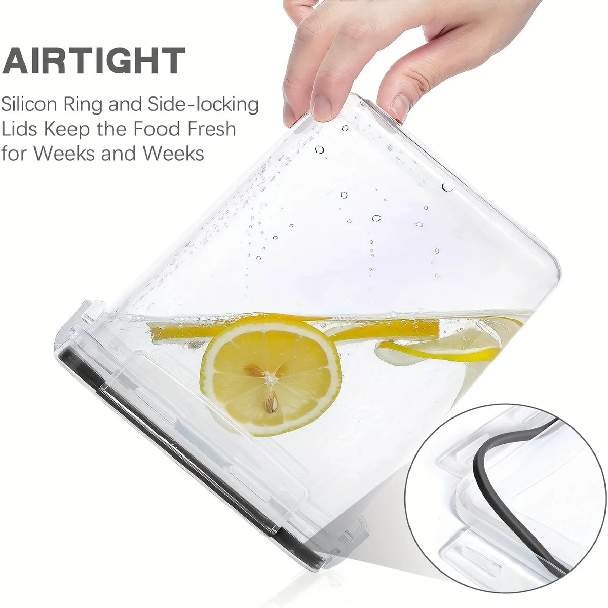 airtight cereal container - product view 6