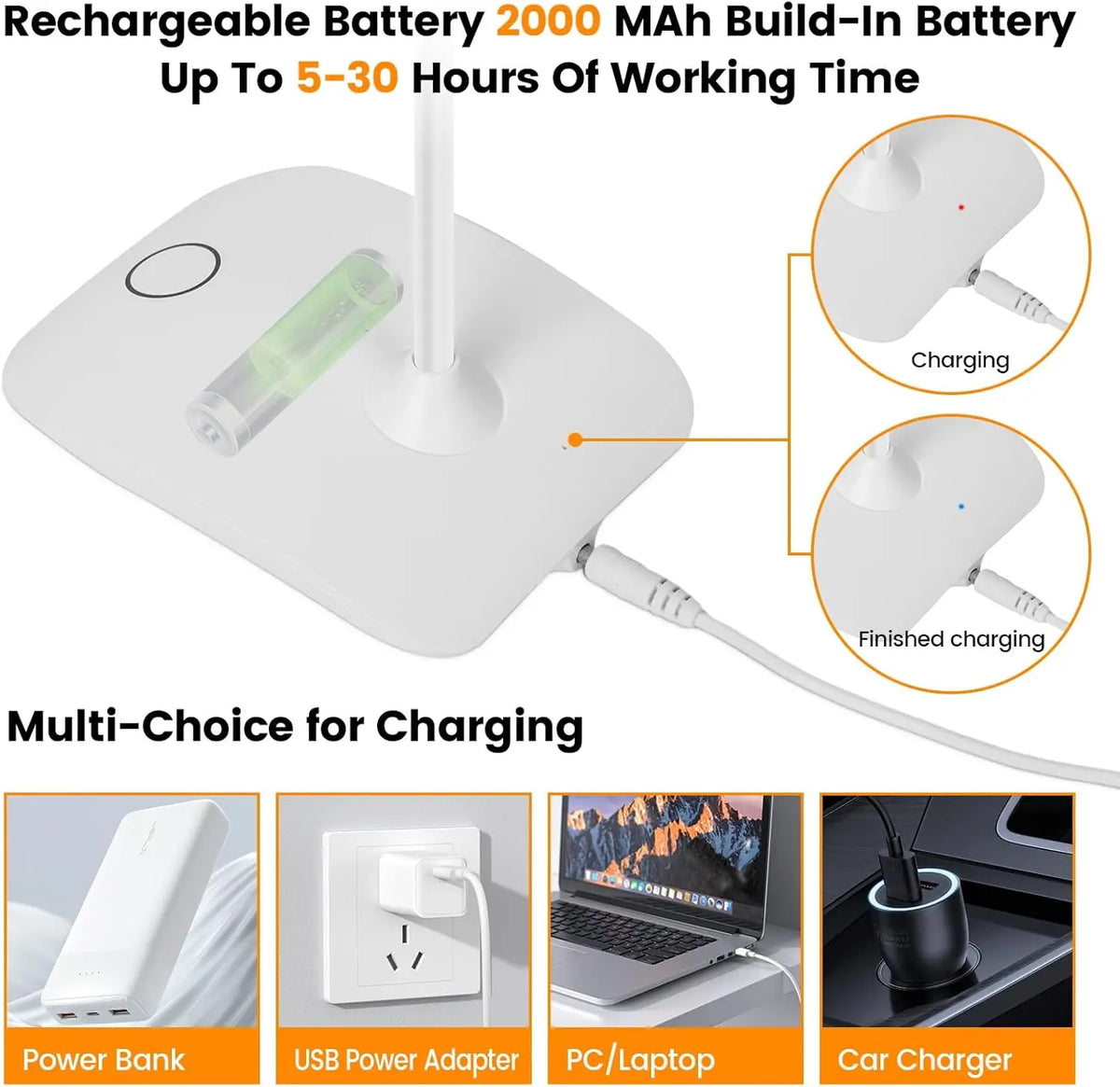 rechargeable table lamp - product view 6