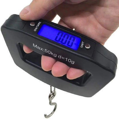 Digital Luggage Scale, 50 kg Capacity, 10 g Precision, Backlit LCD, Tare Function and Two Hook Styles for Travel - product view 2
