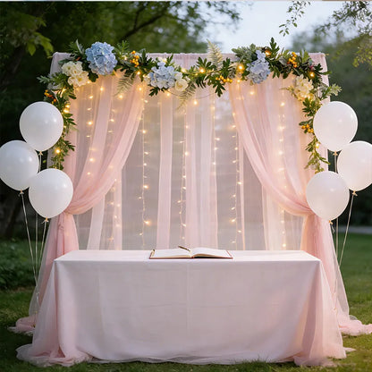 Spring Floral Garland, Green Plastic Vine with Leaves, Mantle and Wedding Party Decor for Home Celebrations - product view 3