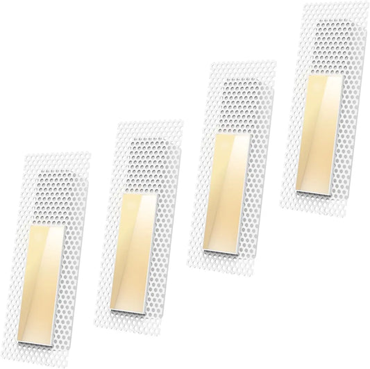 Trimless LED Step Light, Recessed Rectangle Wall Lamp, 2W, 3000K, Anti-Glare Aluminum Design for Hallway and Stairway - product view 1