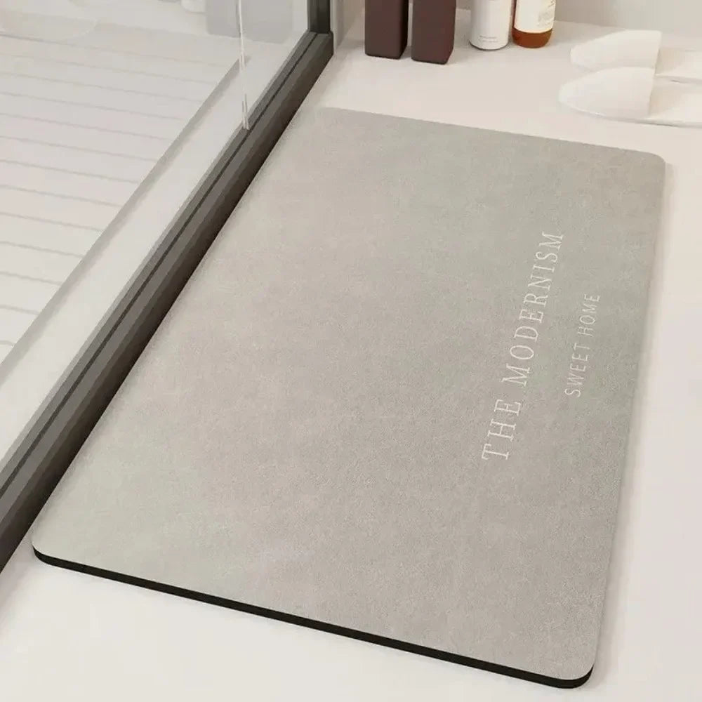 Modern Rubber Door Mat, Anti-Slip Machine-Made Floor Mat, 40 × 60 cm, Light Gray or Dark Gray for Entryways - product view 1