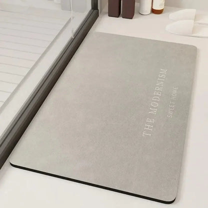 Modern Rubber Door Mat, Anti-Slip Machine-Made Floor Mat, 40 × 60 cm, Light Gray or Dark Gray for Entryways - product view 1