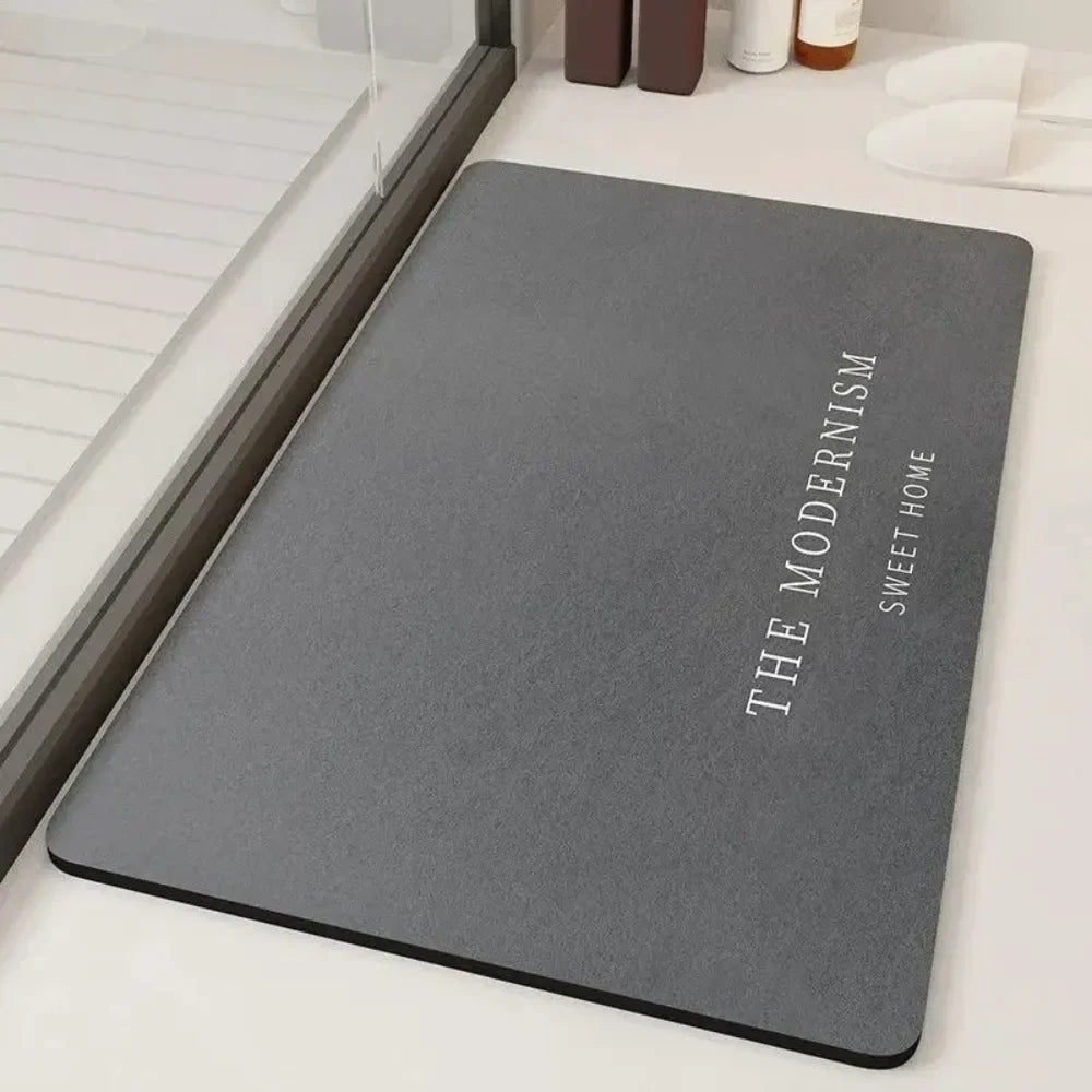 Modern Rubber Door Mat, Anti-Slip Machine-Made Floor Mat, 40 × 60 cm, Light Gray or Dark Gray for Entryways - product view 2