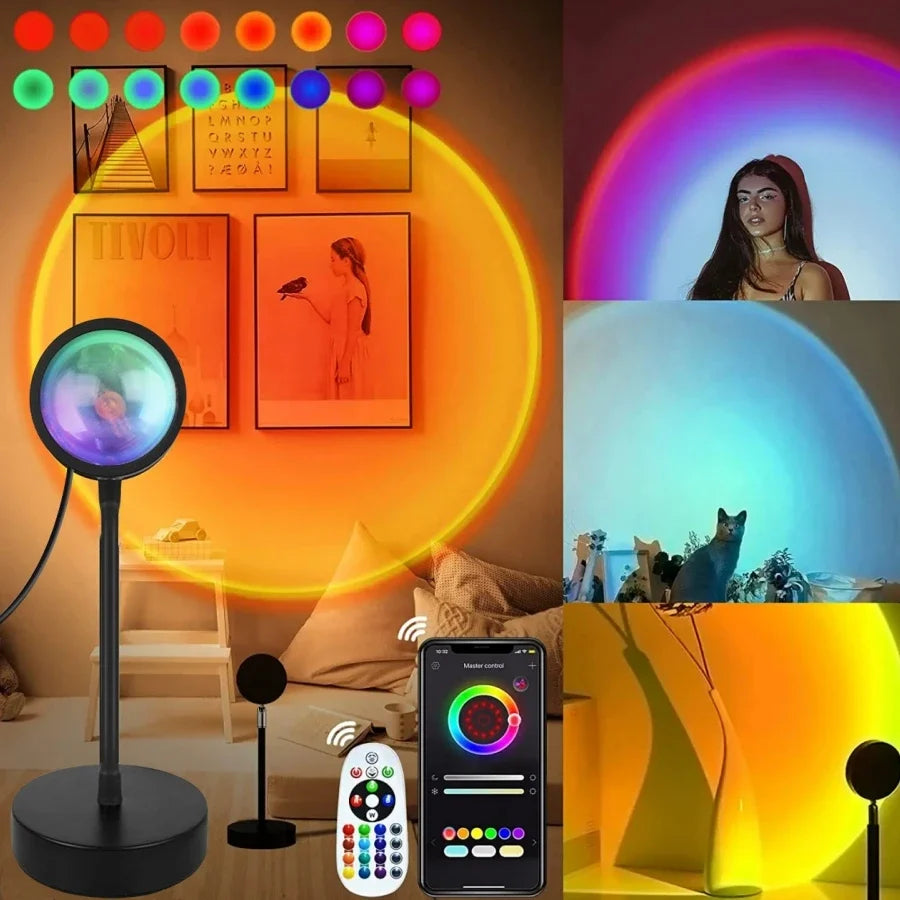 USB Sunset Projection Lamp, product view 2