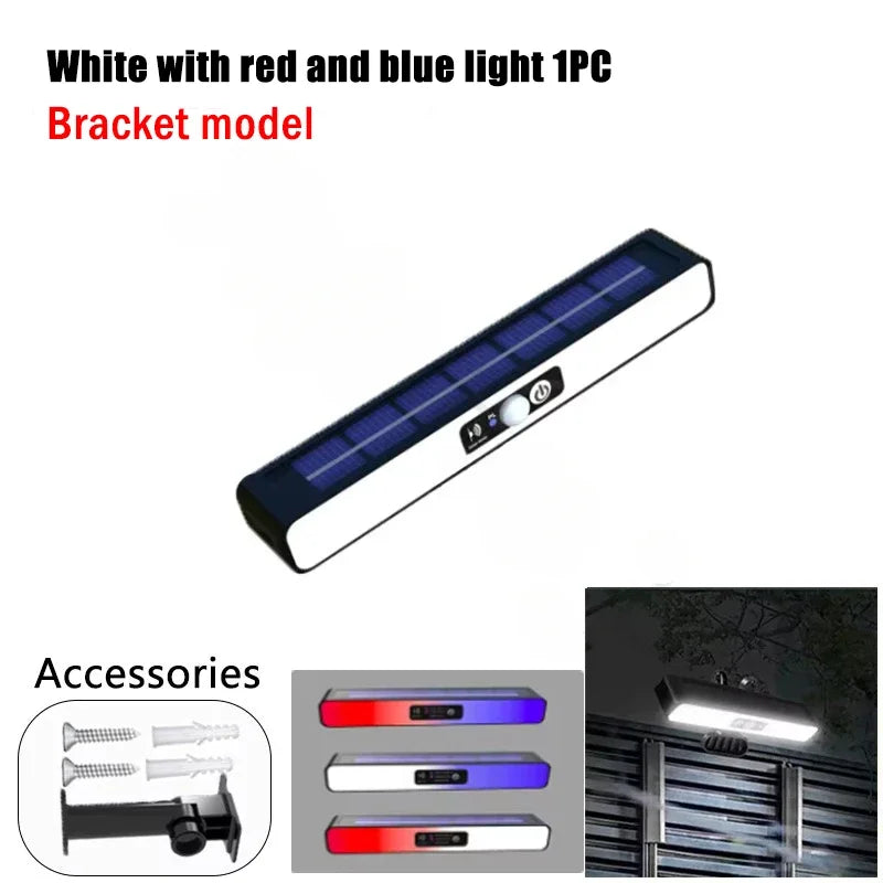 Solar LED Outdoor Wall Light, Motion Sensor, Dimmable 3-Mode Garden Lamp, ABS Porch and Pathway Lighting - product view 1