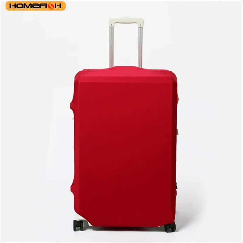 Elastic Suitcase Cover, Solid Polyester Luggage Protector for 18–28 Inch Suitcases, S–XL Sizes in Pink or Black - product view 4