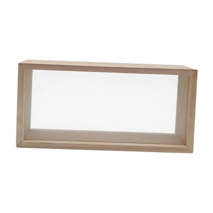 Wooden Shadow Box Frame, Rectangle Acrylic Display Case for Dried Flowers, Photos, Awards and DIY Wall Décor, 26 x 13 x 5.5 cm - product view 2