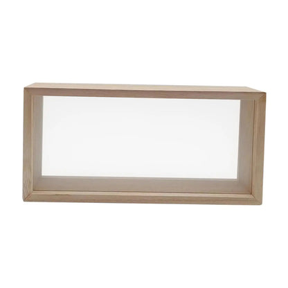 Wooden Shadow Box Frame, Rectangle Acrylic Display Case for Dried Flowers, Photos, Awards and DIY Wall Décor, 26 x 13 x 5.5 cm - product view 4