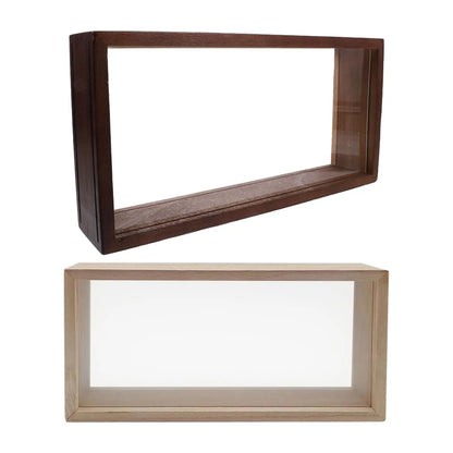 Wooden Shadow Box Frame, Rectangle Acrylic Display Case for Dried Flowers, Photos, Awards and DIY Wall Décor, 26 x 13 x 5.5 cm - product view 5