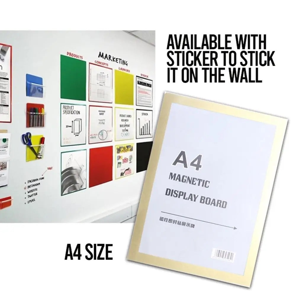 Magnetic Poster Frame, Self-Adhesive Plastic Photo Display for Artwork, Certificates and Posters, A3, A4 or 8.5 x 11 Inch - product view 4