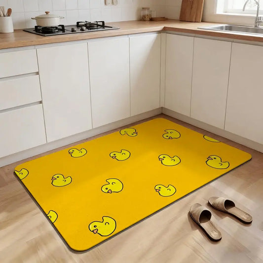 Rubber Duck Doormat, Anti-Slip Modern Floor Mat for Bathroom, Doorway and Indoor Floor, 45 × 30 to 80 × 50 cm - product view 1