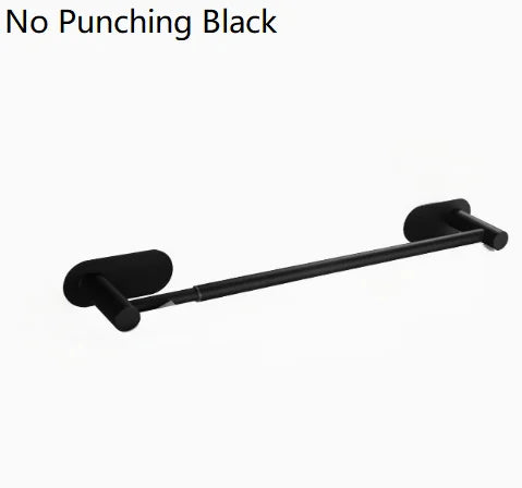 Retractable Stainless Steel Towel Bar, Adjustable 50–60 cm Wall-Mounted Drying Rack with Hook, Drill or Adhesive Options - product view 2
