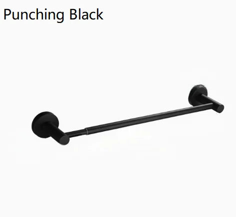 Retractable Stainless Steel Towel Bar, Adjustable 50–60 cm Wall-Mounted Drying Rack with Hook, Drill or Adhesive Options - product view 5