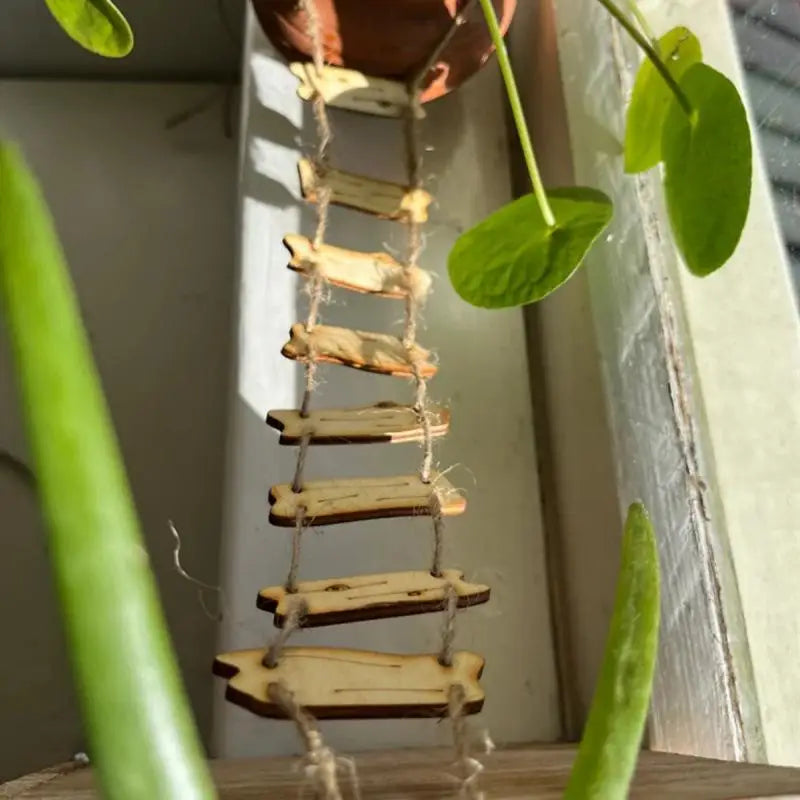 Decorative Fairy Garden Ladder, Resin Miniature Bridge Accent for Courtyard, Indoor Displays and Landscape Scenes - product view 1