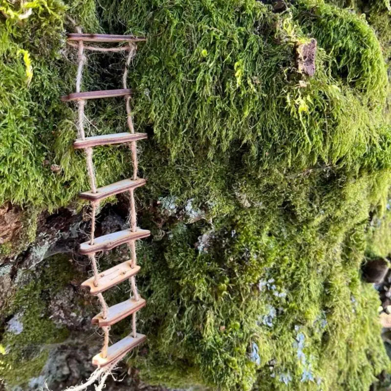 decorative wooden ladder - product view 3