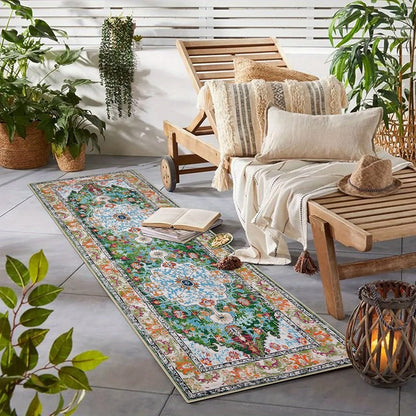 Entryway Rug, Scenic Polyester Runner with Waterproof Anti-Slip PVC Backing, Non-Woven Textile Finish for Hallways - product view 5