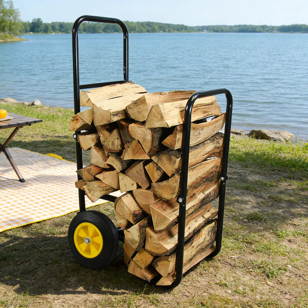outdoor firewood rack - product view 4