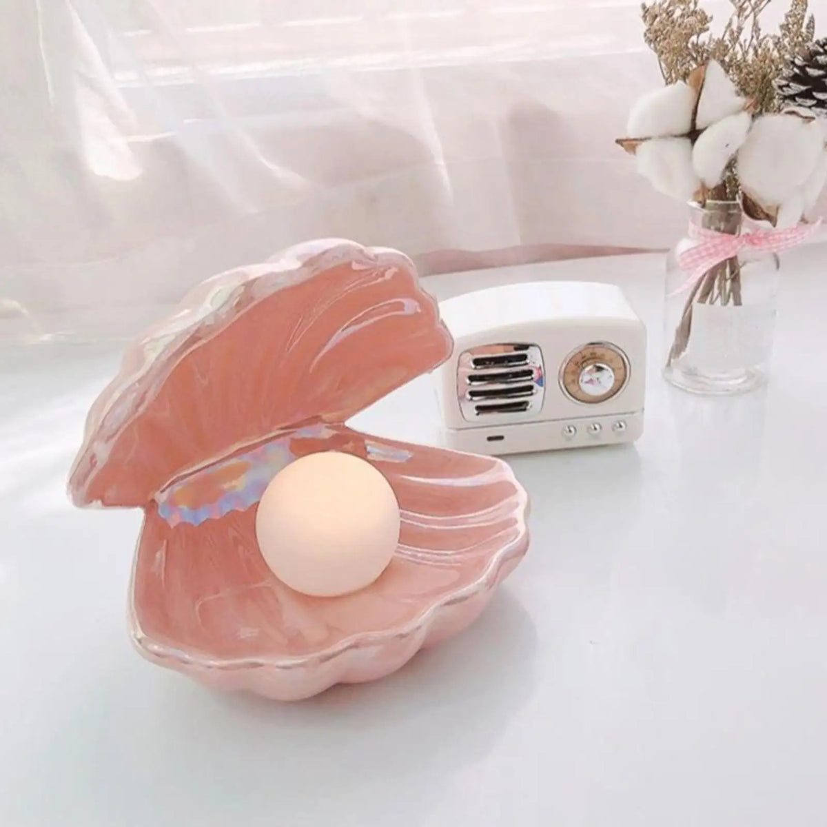 ceramic bedside lamp - product view 1