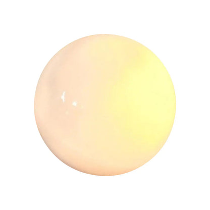 Ceramic Shell LED Mood Light, Round Pearl Night Lamp, Portable 6cm Bedside Decor for Bedroom, Nursery and Beach-Themed Rooms - product view 2