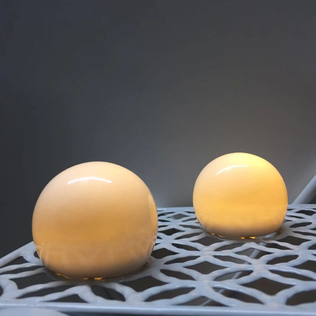 Ceramic Shell LED Mood Light, Round Pearl Night Lamp, Portable 6cm Bedside Decor for Bedroom, Nursery and Beach-Themed Rooms - product view 5