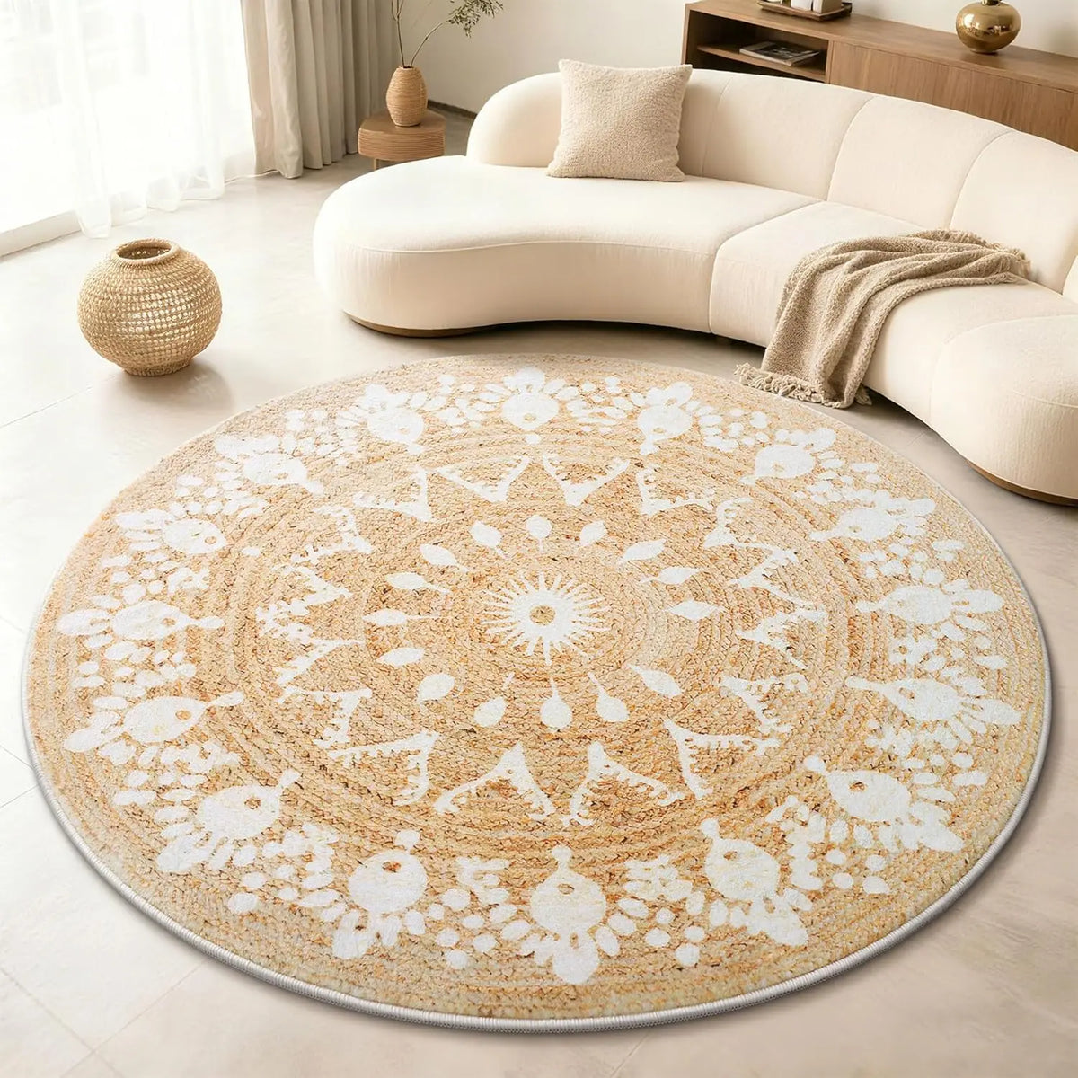 jute rug - product view 1
