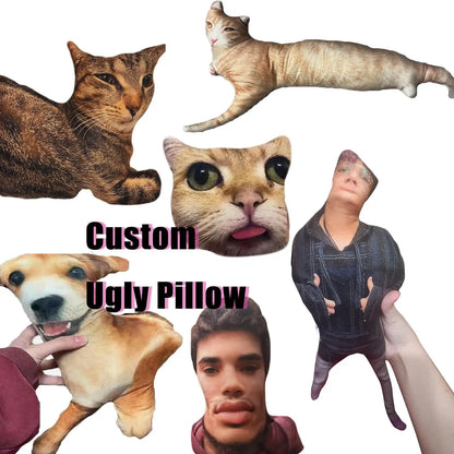 Personalized Pet Pillow, Soft Fiber-Filled Polyester Decorative Cushion in Multiple Sizes for Cat and Dog Lovers - product view 1