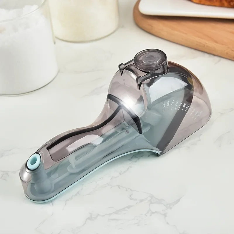 Adjustable Measuring Cups and Spoons, 2-Piece Plastic Set with Magnetic Design for Dry and Liquid Ingredients - product view 6