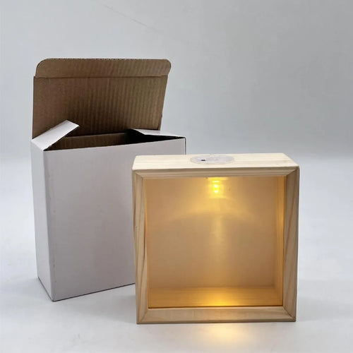 LED Shadow Box Frame, 3D Display Case, Warm Ambient Light, Top Switch, 12.5 cm Decorative Photo Frame - product view 1