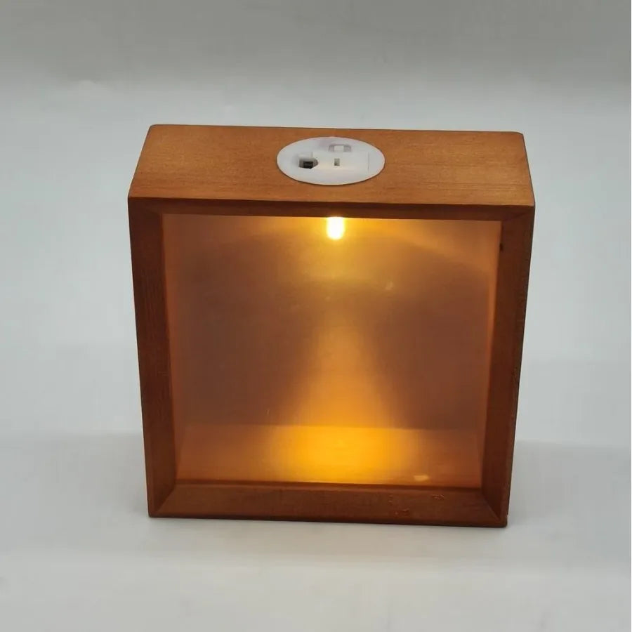 LED Shadow Box Frame, 3D Display Case, Warm Ambient Light, Top Switch, 12.5 cm Decorative Photo Frame - product view 3