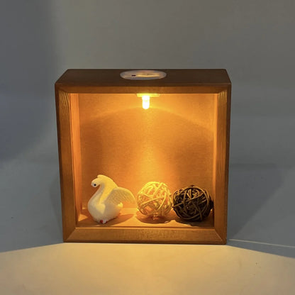 LED Shadow Box Frame, 3D Display Case, Warm Ambient Light, Top Switch, 12.5 cm Decorative Photo Frame - product view 4