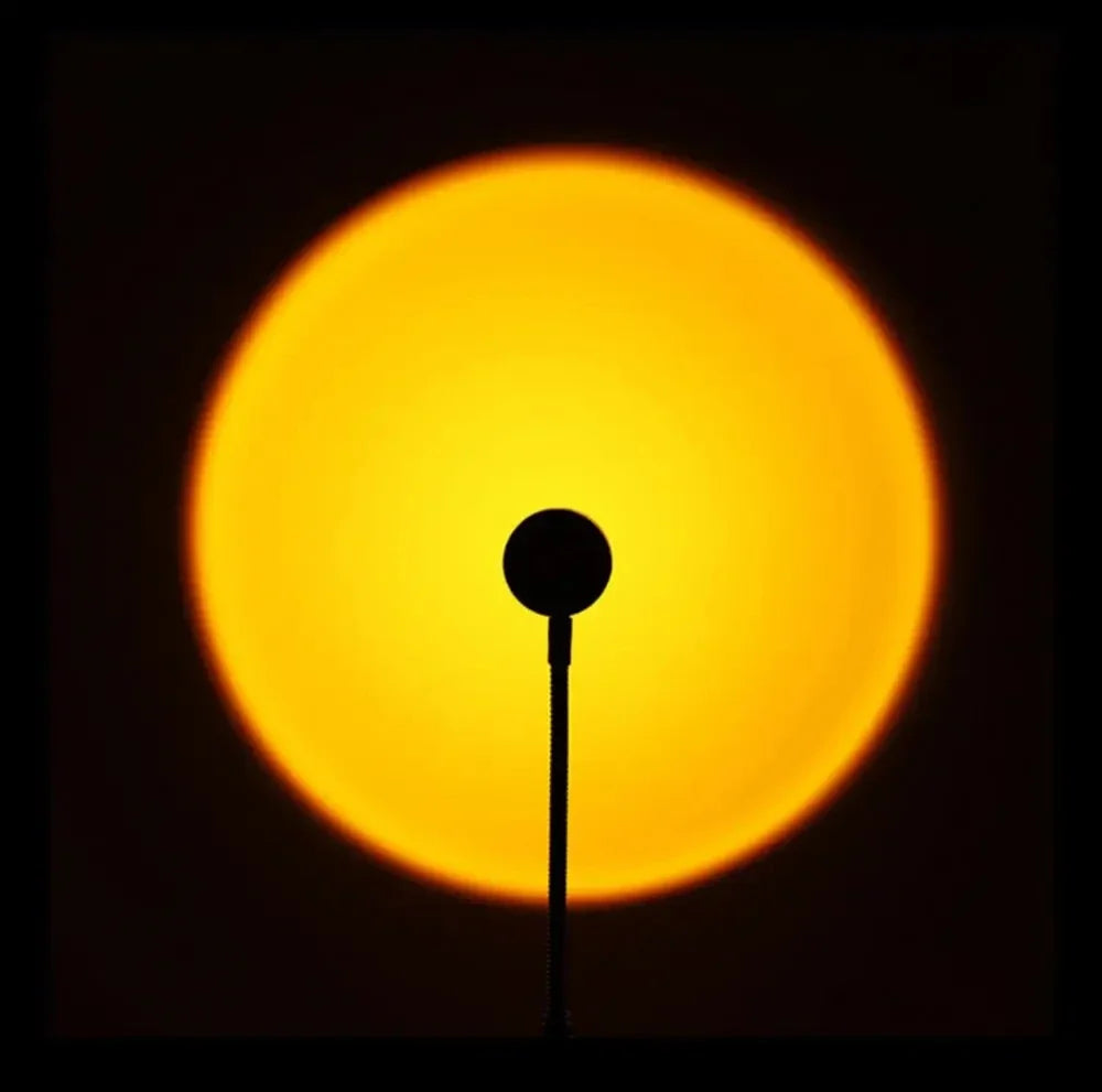 USB Sunset Projection Lamp, RGB Atmosphere Night Light with 7 Static and 14 Dynamic Colors, 360° Adjustable Head - product view 3