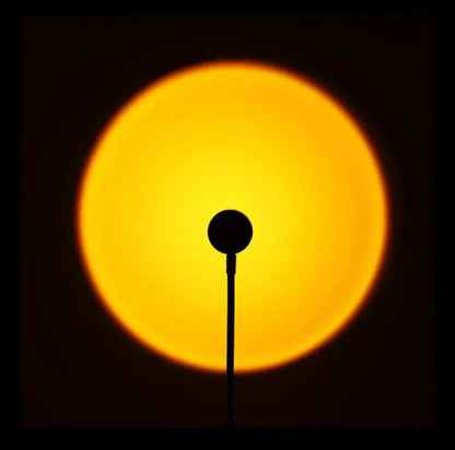 USB Sunset Projection Lamp, RGB Atmosphere Night Light with 7 Static and 14 Dynamic Colors, 360° Adjustable Head - product view 3