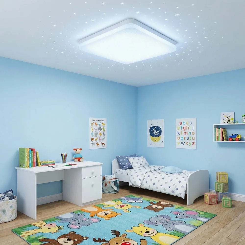 Dimmable LED Ceiling Light, Ultra-Thin Flush Mount, 3-Color Light, 24W/36W/48W for Bedroom, Kitchen and Hallway - product view 6