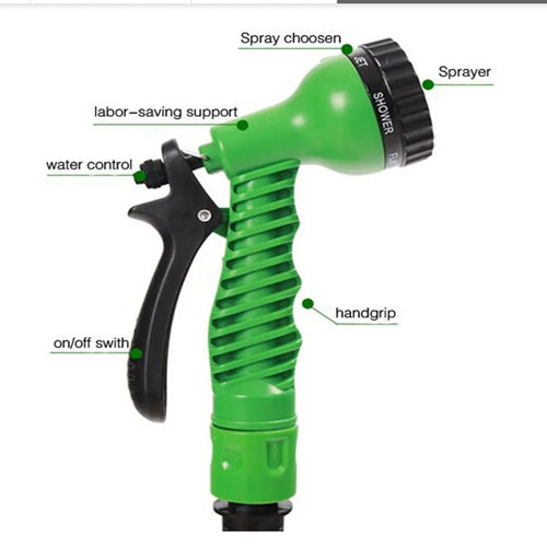 Multi-Functional Plastic Garden Spray Nozzle, Flower Watering and Car Washing Cleaning Tool in Blue or Army Green - product view 1