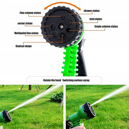 Multi-Functional Plastic Garden Spray Nozzle, Flower Watering and Car Washing Cleaning Tool in Blue or Army Green - product view 4