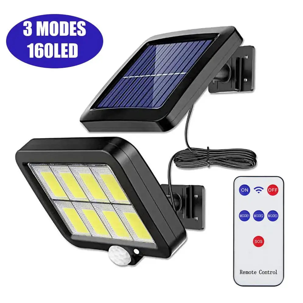 Solar Motion Sensor Wall Light, Automatic LED, 3 Lighting Modes, Separate Panel, Rechargeable Battery Outdoor Garden Lamp - product view 2