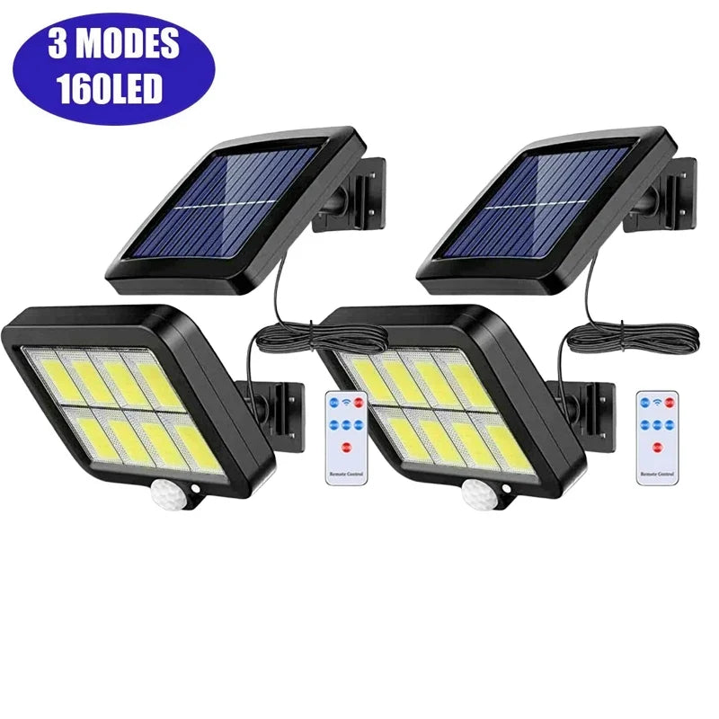 Solar Motion Sensor Wall Light, Automatic LED, 3 Lighting Modes, Separate Panel, Rechargeable Battery Outdoor Garden Lamp - product view 3