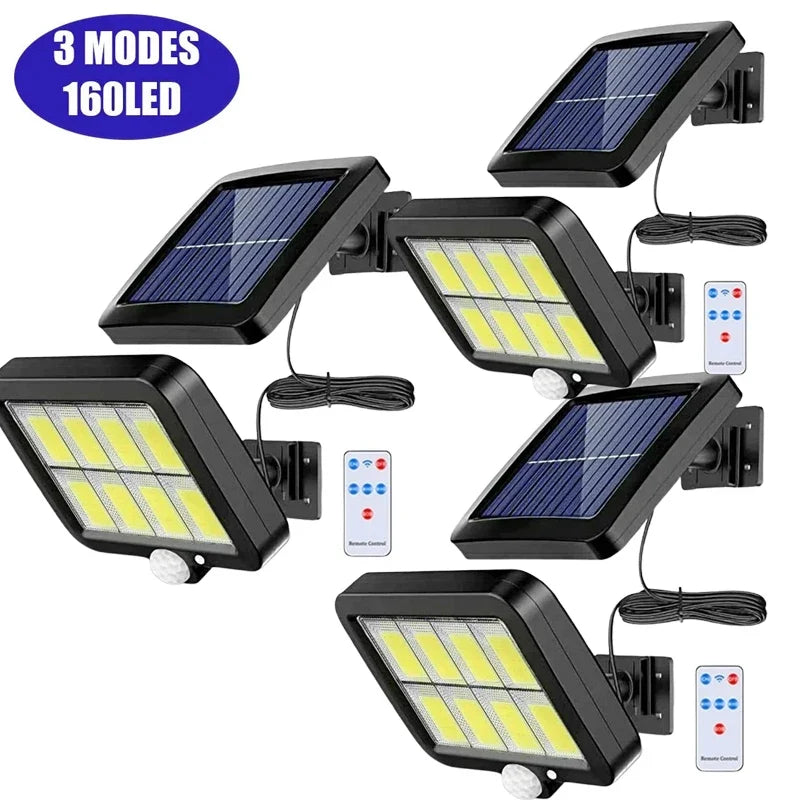 Solar Motion Sensor Wall Light, Automatic LED, 3 Lighting Modes, Separate Panel, Rechargeable Battery Outdoor Garden Lamp - product view 4